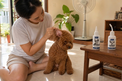 Poodle có cần nhổ lông tai không? Khi nào Ear Powder hữu ích và khi nào không nên tự làm?