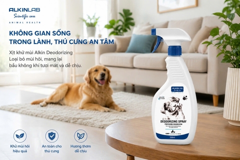 Xịt khử mùi Alkin Deodorizing có an toàn cho khứu giác nhạy cảm của chó mèo không?