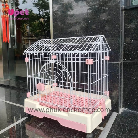 Lồng chó nhựa xịn cao cấp mái nhọn 73x53x72 ( BP233 )
