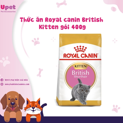 Thức ăn Royal Canin British Kitten Dành riêng cho mèo Anh lông ngắn con gói 400g