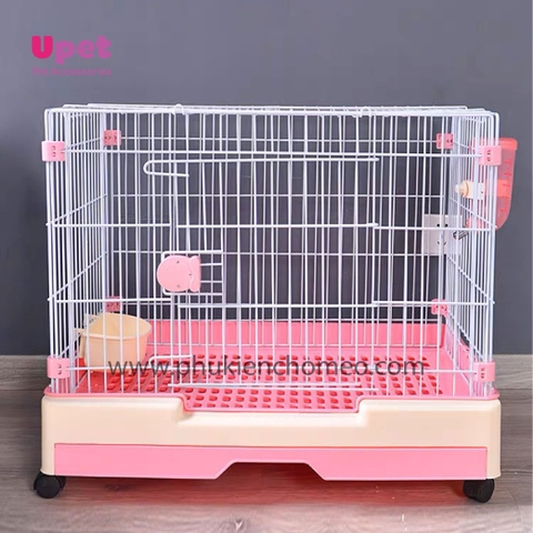 Lồng chó nhựa xịn cao cấp mái bằng 58_42_51 ( BP204 )