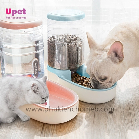 Bát ăn và uống nước tự động hình trụ
