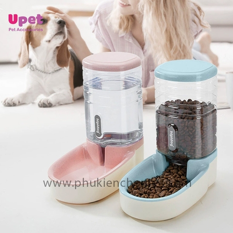 Bát ăn và uống nước tự động hình trụ