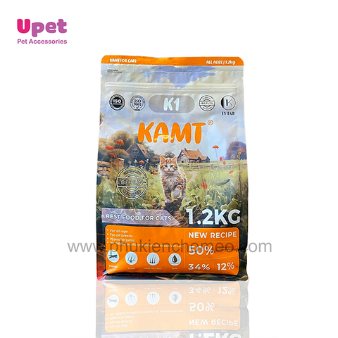 Thức ăn hạt KAMT K1 - 1.2kg cho mèo mọi lứa tuổi