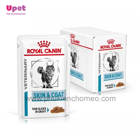 Pate Royal Canin Skin & Coat cho mèo hỗ trợ viêm da và chống rụng lông 85g