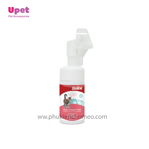 BIOLINE ( 2130) Bọt vệ sinh chân cho mèo 100ml