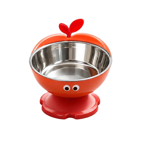 Bát nhựa cổ cao hình quả táo + INOX cw7027-B 15*12cm 8936204292656