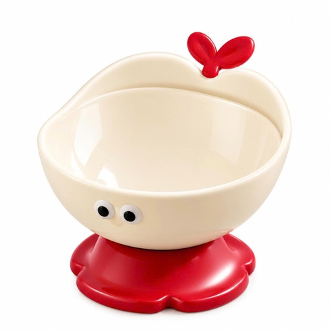 Bát nhựa cổ cao hình quả táo cw7027-A 15*12cm 8936204292649