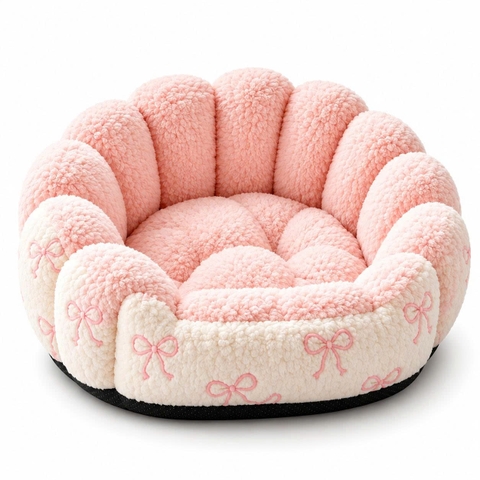 Ổ đệm nằm cho thú cưng hình hoa 65*50cm