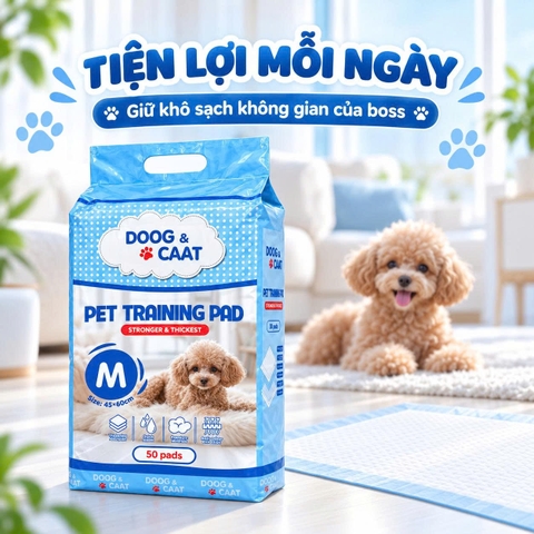 Tấm Lót Vệ Sinh Chó Mèo Doog & Caat Cải Tiến