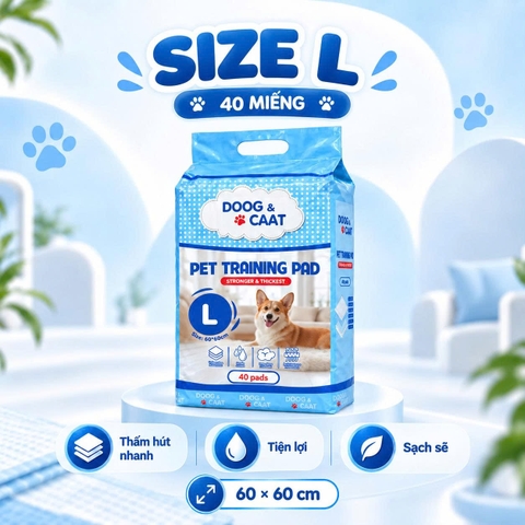 Tấm Lót Vệ Sinh Chó Mèo Doog & Caat Cải Tiến