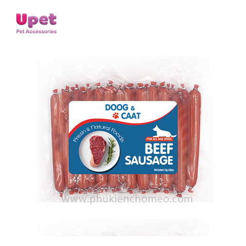Doog &Caat xúc xích cho chó và mèo vị bò 15g*30pcs