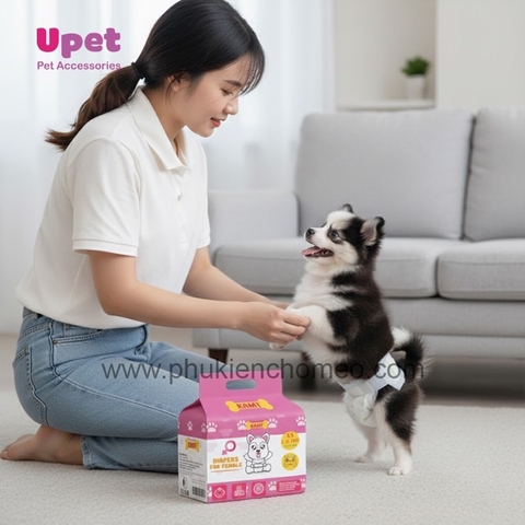 Bỉm quần KAMT cho chó cái | Nhiều size, thấm hút tốt, hạn chế mùi