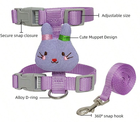 Dây Xích Mèo Thỏ đáng yêu – An toàn tuyệt đối – Chuẩn trend 2025