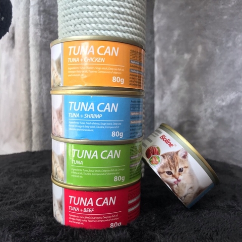 Pate Cho Mèo Tuna Can Bioline hộp 80g