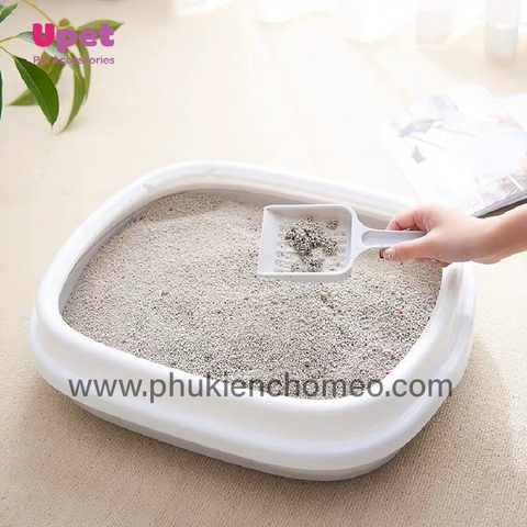 Khay vệ sinh mèo chữ nhật thành trong CF-S 48*40*13cm