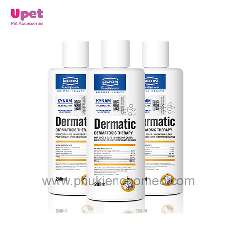 Dầu Tắm Trị Viêm da mưng mủ cho chó mèo ALKIN DERMATIC 200ml