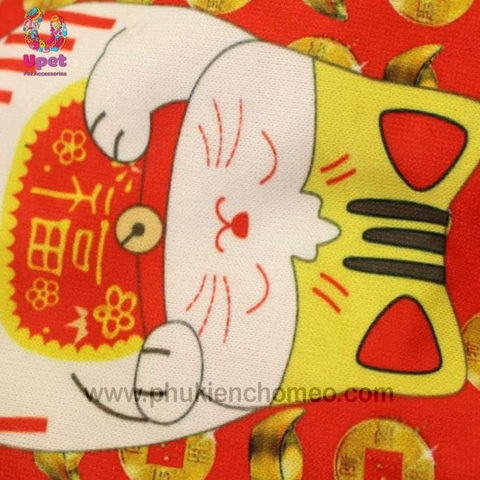 Áo Tết Mèo Thần Tài Ko Mũ 2019