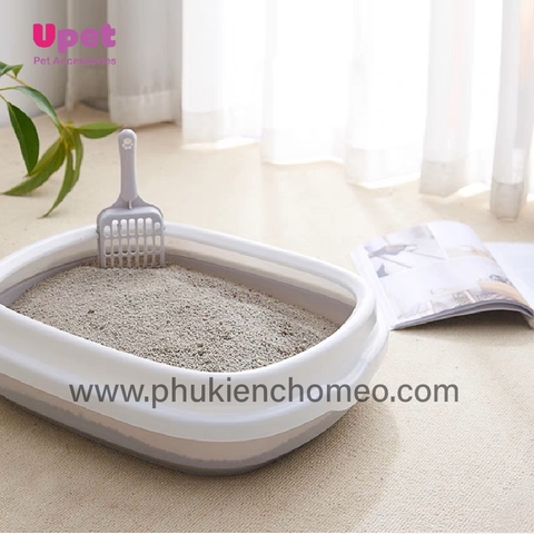 Khay vệ sinh mèo chữ nhật thành trong CF-S 48*40*13cm