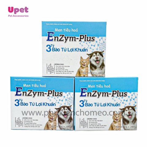 Men tiêu hoá ENZYM PLUS 10ml ( hộp 10 ống ) - hỗ trợ tiêu hóa cho chó mèo