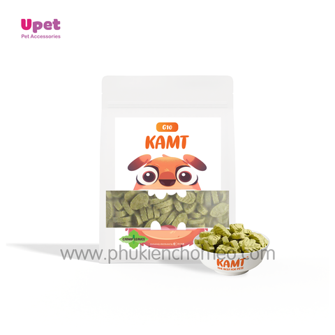 Kamt G10 Cỏ mèo, thịt gà , dầu cá sấy khô ( hình lá ) 460g