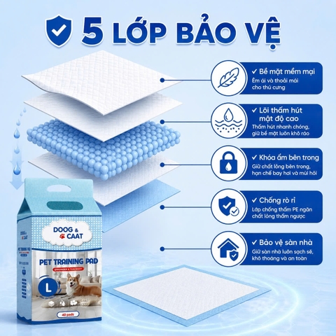 Tấm lót vệ sinh cho thú cưng Doog&Caat