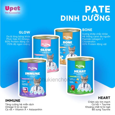 Pate lon Mr Vet cho mèo mọi lứa tuổi 400g