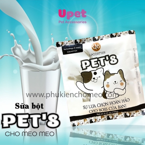 Sữa Bột Chuẩn WHO-GMP Cho Mèo PET8 LACCATTER