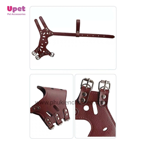 Rọ mõm da cho chó size L 23×26cm (45–75kg)