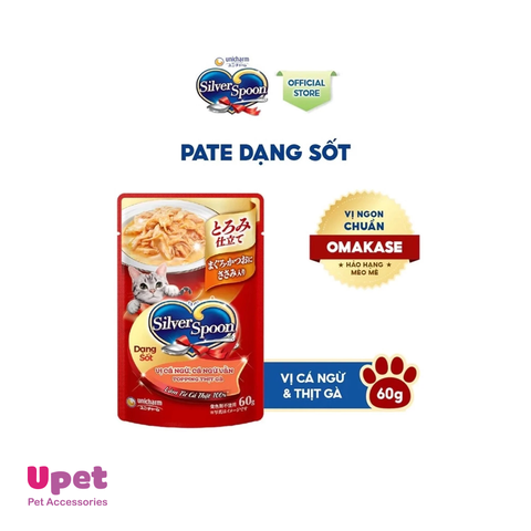 Pate mèo Silver spoon 60g/ gói