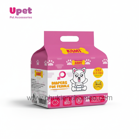 Bỉm quần KAMT cho chó cái | Nhiều size, thấm hút tốt, hạn chế mùi