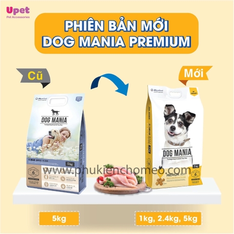 Thức ăn hạt cho chó Dog Mania túi 1kg cho mọi lứa tuổi