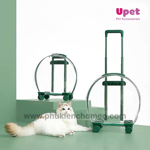 Vali kéo trong suốt đựng chó mèo cao cấp