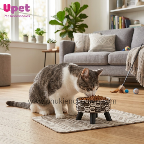 Bát 4 chân hình mèo cổ điển (không inox) cw367