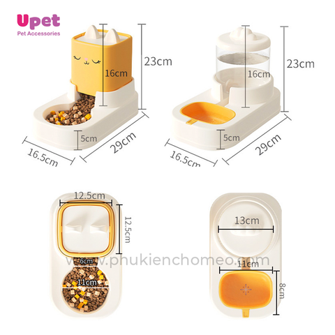 Bát ăn tự động nắp tai thỏ 2200ml - 139913