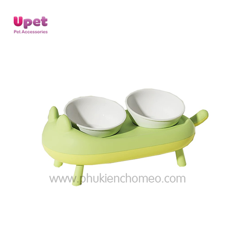 Bát ăn đôi chống gù cho chó & mèo ( 4 chân )LS287
