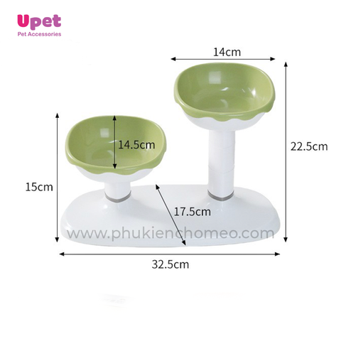 Bát đôi hình kem 18cm, có thể điều chỉnh chiều cao - 07A1113
