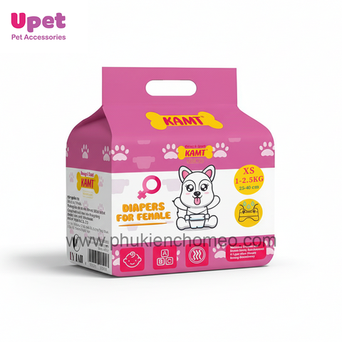 Bỉm quần KAMT cho chó cái | Nhiều size, thấm hút tốt, hạn chế mùi