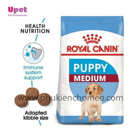 Thức ăn hạt cho giống chó cỡ trung Royal Canin Medium Puppy