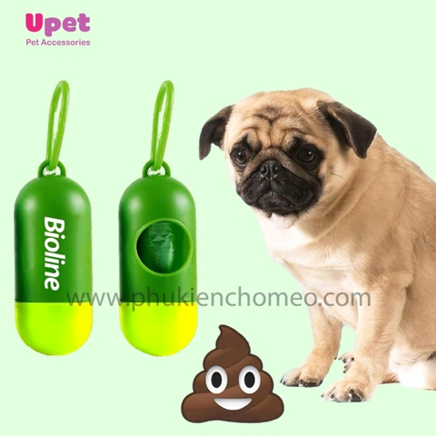 Bioline Combo hộp túi bao nilong đựng phân chó mèo