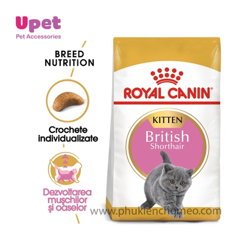 Thức ăn Royal Canin British Kitten Dành riêng cho mèo Anh lông ngắn con gói 400g