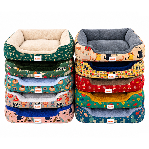 Đệm chữ Nhật KAMT viền cao cho chó mèo (50x40x15 cm)