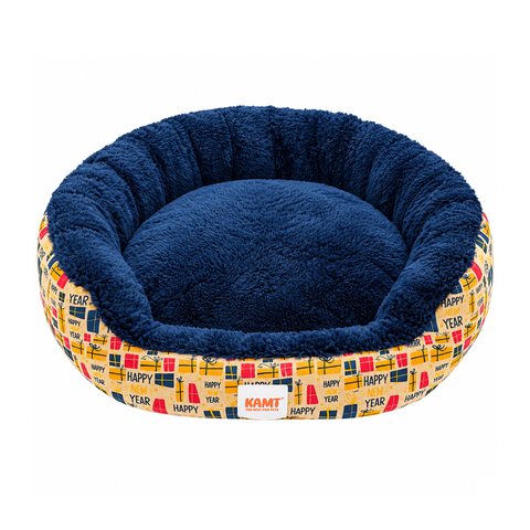 Đệm tròn KAMT viền cao cho chó mèo (50x40x12 cm)
