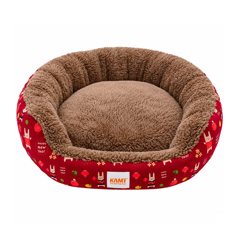 Đệm tròn KAMT viền cao cho chó mèo (50x40x12 cm)
