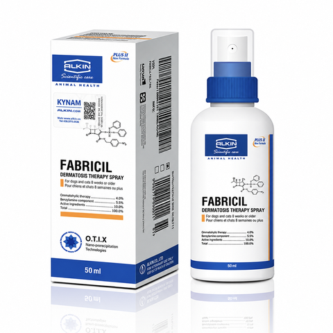 Alkin Fabricil - Thuốc xịt trị viêm da, da có mủ ở chó, mèo
