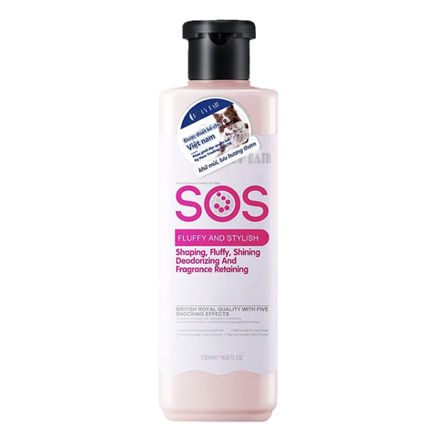 Sữa tắm SOS chính hãng cho chó mèo chai 530ml – Giải pháp toàn diện cho lông đẹp, da khỏe