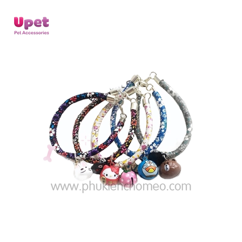 Vòng cổ tròn 0.6 kèm chuông họa tiết thời trang dành cho chó mèo thú cưng nhỏ , chất liệu cao cấp không gây kích ứng cho thú cưng