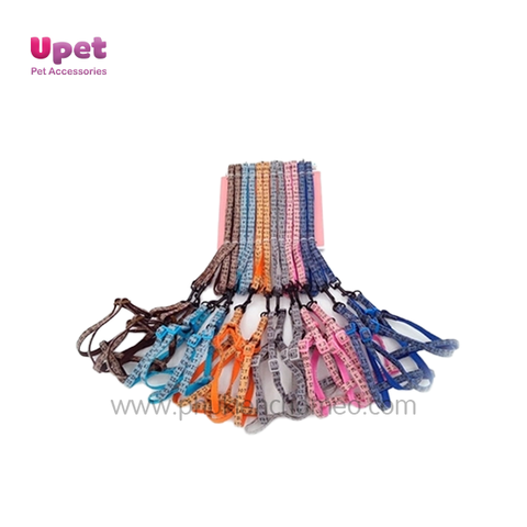Dây dắt kèm đai yên ngựa nhiều màu sắc độc đáo dành cho chó mèo thú cưng các cỡ dây dắt thú cưng đi dạo đẹp
