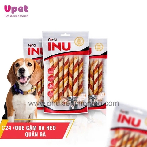 INU Que gặm da heo quấn gà 100g/ túi _ C24
