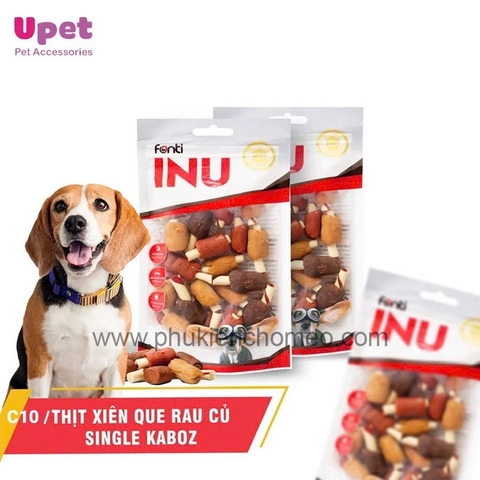 INU Thịt xiên que rau củ Single Kaboz RAWHIDE FREE 100g/túi _ C10